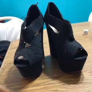 Brand new wedge heels NEVER worn!